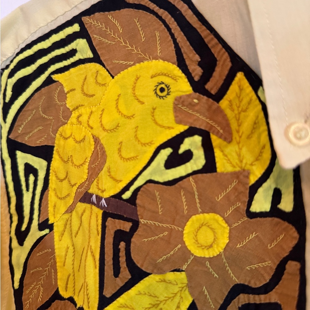 Panhandle Slim Yellow and Brown Embroidered Shirt - Picture 7 of 11